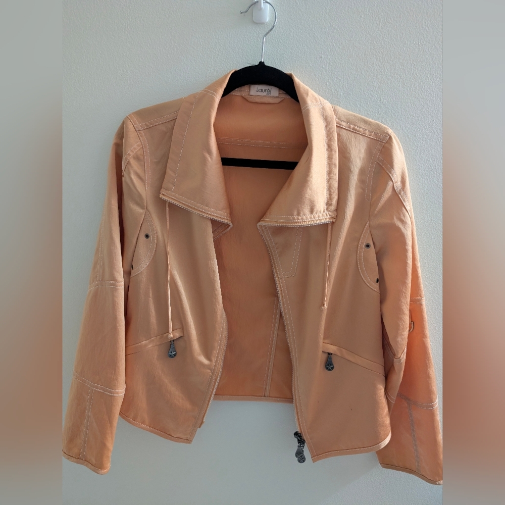 Y2K Stunners!! Laurel Jeans Brand 2-Piece Set  Size 38 – Small Peach/Apricot